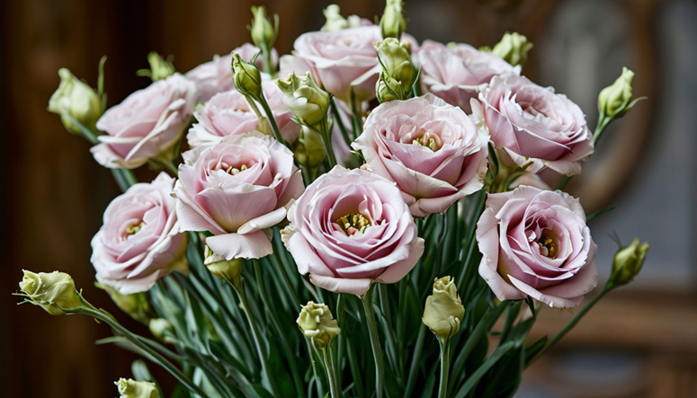 Букет с эустомой: идеи оформления и сочетания цветов