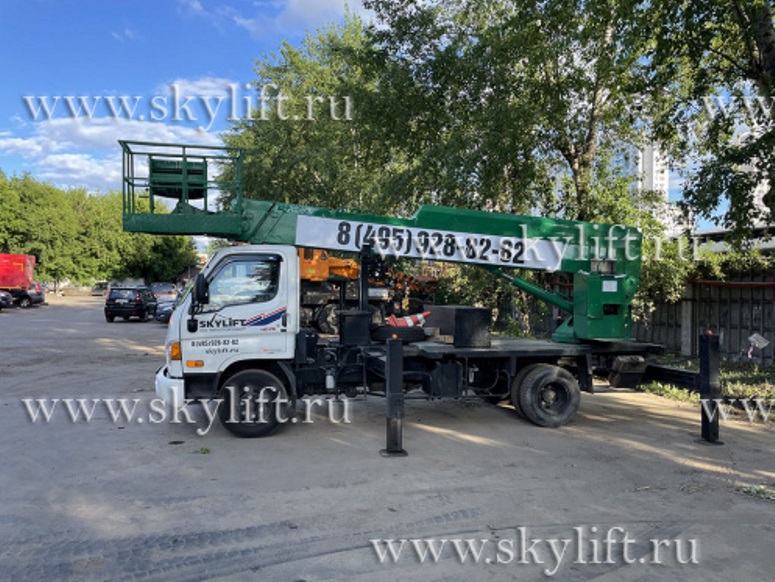 Какая автовышка подойдет для ремонта фасада здания