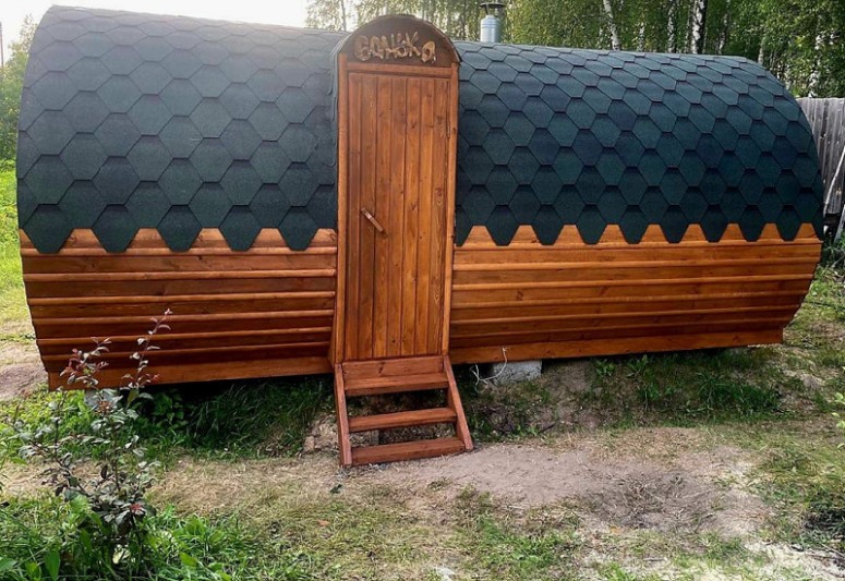 Баня-бочка «подкова»: где купить и на что обратить внимание